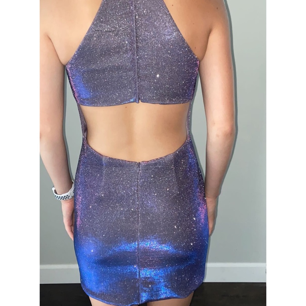 Glitter Sherri Hill Homecoming dress
